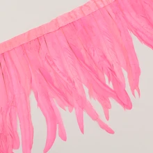 1m Borlas de plumas de gallo de colores Adorno de artesanía Adornos para manualidades DIY, decoración de fiesta festiva