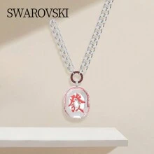 Swarovski ALEA:PEND LSIA/CRY/RHS 5649789 Red Jewelry Necklace For Women, Holiday Gift
