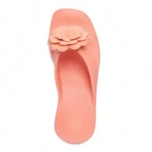 EVVA HIT Women's Platform Flip Flops With Super Light And Soft EVA Heel - 乾枯玫瑰色 - 查看 4