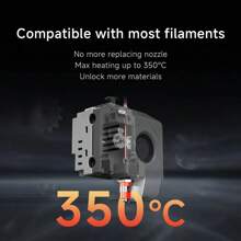 Impresora 3D QIDI Tech Q1 Pro, motores Z duales, cámara calentada a 60 ℃, impresión a 350 °C, extrusora trimetal, nivelación automática, alta velocidad ≤600 mm/s, CPU de 64 bits, detección de filamento, 245 x 245 x 240 mm - Enchufe de la UE .