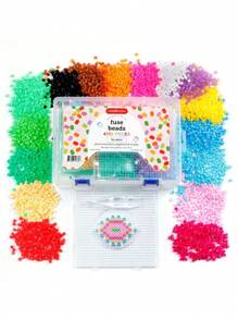 Incraftables Fuse Beads Kit 4000pcs (16 Colors). Best Melting Beads For Kids Crafts. Mini Melty Fuse Beads For DIY Arts & Gifts. Hama 5mm Iron Beads For Kids Kit With Pegboard, Plucker & Instructions - Nhiều màu - Xem 1