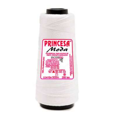 Linha Fio Princesa Moda 500M Cor 3501 Branco - Unid