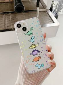 苹果高透穿孔爱心恐龙彩绘防摔软手机壳 适用于 15 XR/7/8、 15 Pro Max/12 Pro Max/13 Pro Max/14 Pro Max 13 14 11 12P 14P 11P 12P、软保护壳适用于 Galaxy S24、Galaxy 14、Galaxy 24、Galaxy 54、Galaxy S20 FE、Galaxy S24+、Galaxy S24 Ultra、Galaxy S22、Galaxy S23 Ultra、Galaxy A13 4G/A52/A52s 5G、Galaxy A25、Galaxy A34、Galaxy A35、Galaxy A55、Galaxy A05、兼容 12 Pro/12/12X、Note 11、9A、9C、Polox3 NFC、Redmi 10、Redmi 9、Note 9、12C、 Note 11 Pro、Redmi 10C、Note 8 Pro 手机壳防水防震防刮 - 彩色 - 查看 2