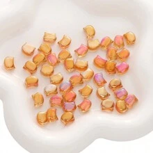 10 件 10x8 毫米玻璃水晶猫头珠,直孔散珠非常适合 DIY 珠宝制作 - 项链、手链、吊坠、耳环等手工工艺品 - 貓頭 - 查看 12