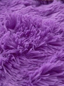 3 件紫色貂皮毛绒柔软舒适羽绒被套，适用于卧室和客房