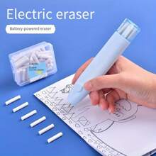 Gomme électrique automatique pour étudiants - efface proprement les croquis sans laisser de marques (piles non incluses)
