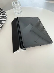 Étui de protection pour iPad coloré et peint avec motif marguerite, avec fente pour crayon, design pliable avec support, convient pour iPad Apple 11 pouces de 8e, 9e et 10e génération, iPad mini 6, en matériau acrylique