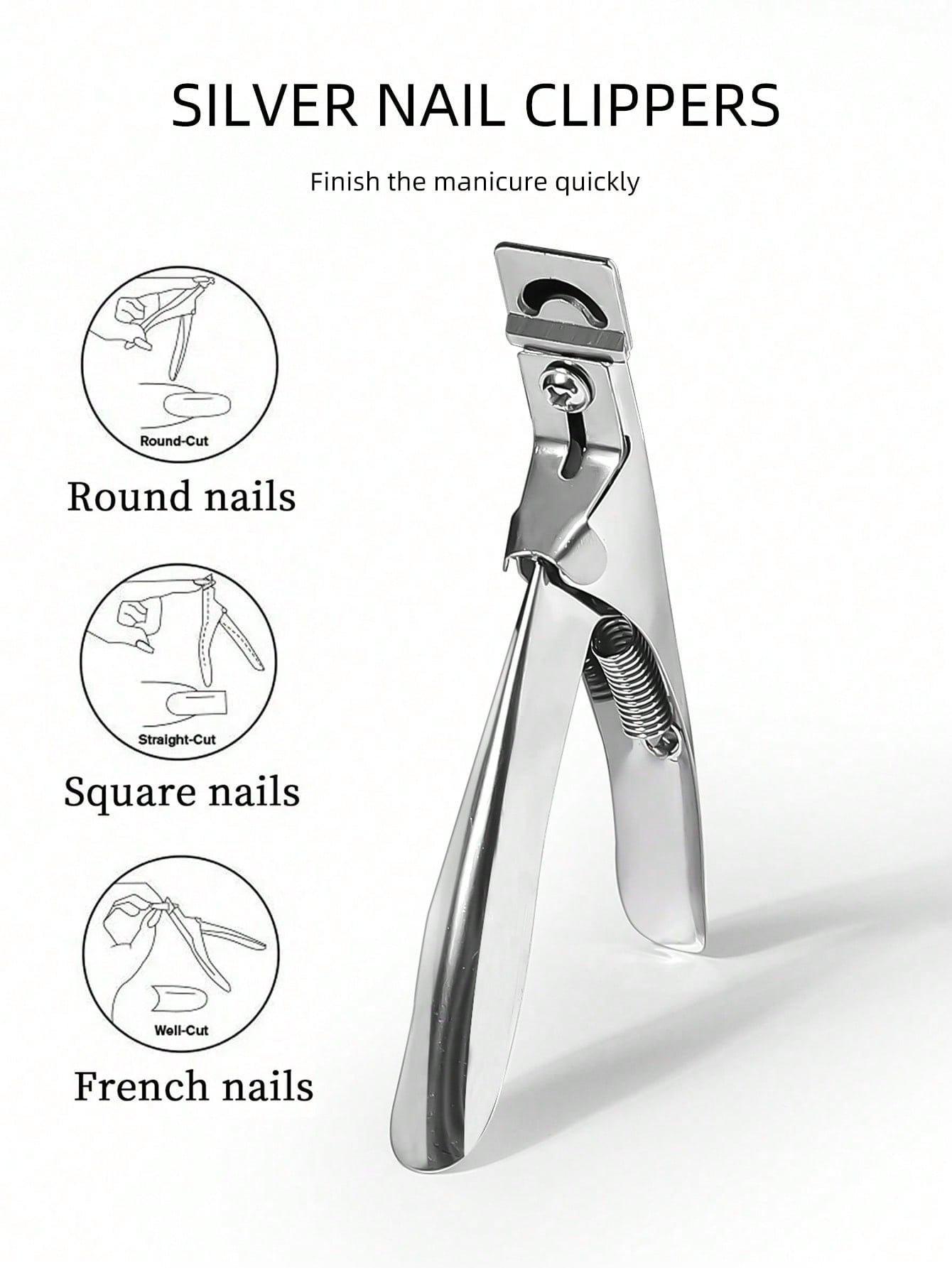 Stainless steel nail clipper