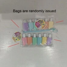 6pcs/Set Mini Ice Cream, Candy, And Waffle Cone Style Fluorescent Highlighter Pen Set, Cute Graffiti Drawing Diary Study Marker Pen With Random Packaging