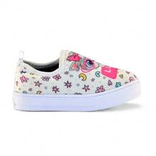Luli Girls' Slip On Puppy Children's Tennis Shoes, Easy To Wear. - Màu Hồng Tươi - Xem 1