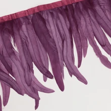 1m Borlas de plumas de gallo de colores Adorno de artesanía Adornos para manualidades DIY, decoración de fiesta festiva