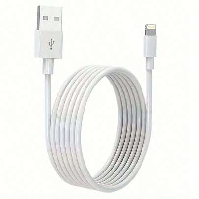 Cable de carga de 1 m/2 m, cable de datos Lightning, certificado MFi, cable de carga USB A compatible con iPhone 13 12 11 Mini Pro XR Xs Max X SE 8 7 6 Plus, iPad, iPod