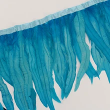 1m Borlas de plumas de gallo de colores Adorno de artesanía Adornos para manualidades DIY, decoración de fiesta festiva