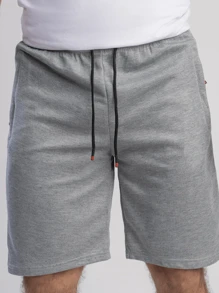 Men's Fleece Shorts (Fine Mesh) With ZIPPER POCKETS - Màu Xám nhạt - Xem 1