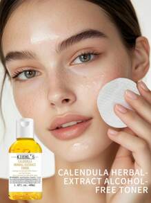 Kiehl's Calendula Herbal-Extract Toner, Alcohol-Free Formula, Soothes Facial Skin, Suitable For Normal To Oily Skin, 40ml Mini Size (Random Shipment Of Old And New Versions) - 1.4 Fl.oz.-40ml - View 9