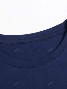 T-shirt à col ras-du-cou à manches courtes et imprimé graphique de base personnalisable pour femmes