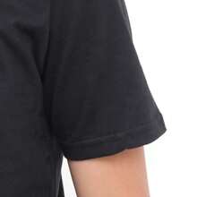 Unisex 100% Cotton T-Shirt Front And Back Print Streetwear ROUND NECK - màu đen - Xem 4