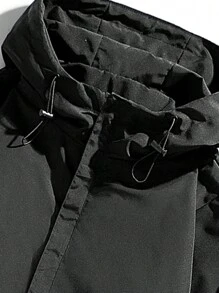 Men's Lightweight Loose Hooded Zip-Up Jacket For Spring & Autumn Casual Outdoor Trips