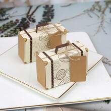 10pcs Mini Suitcase Gift Boxes - Holiday And Wedding Favor Options - Multicolor - View 8