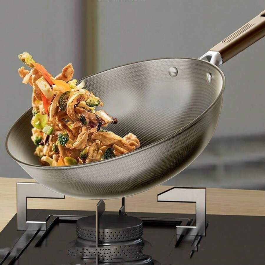 Luxury New Titanium Coated Nonstick Pan, DualSided, Suitable For
