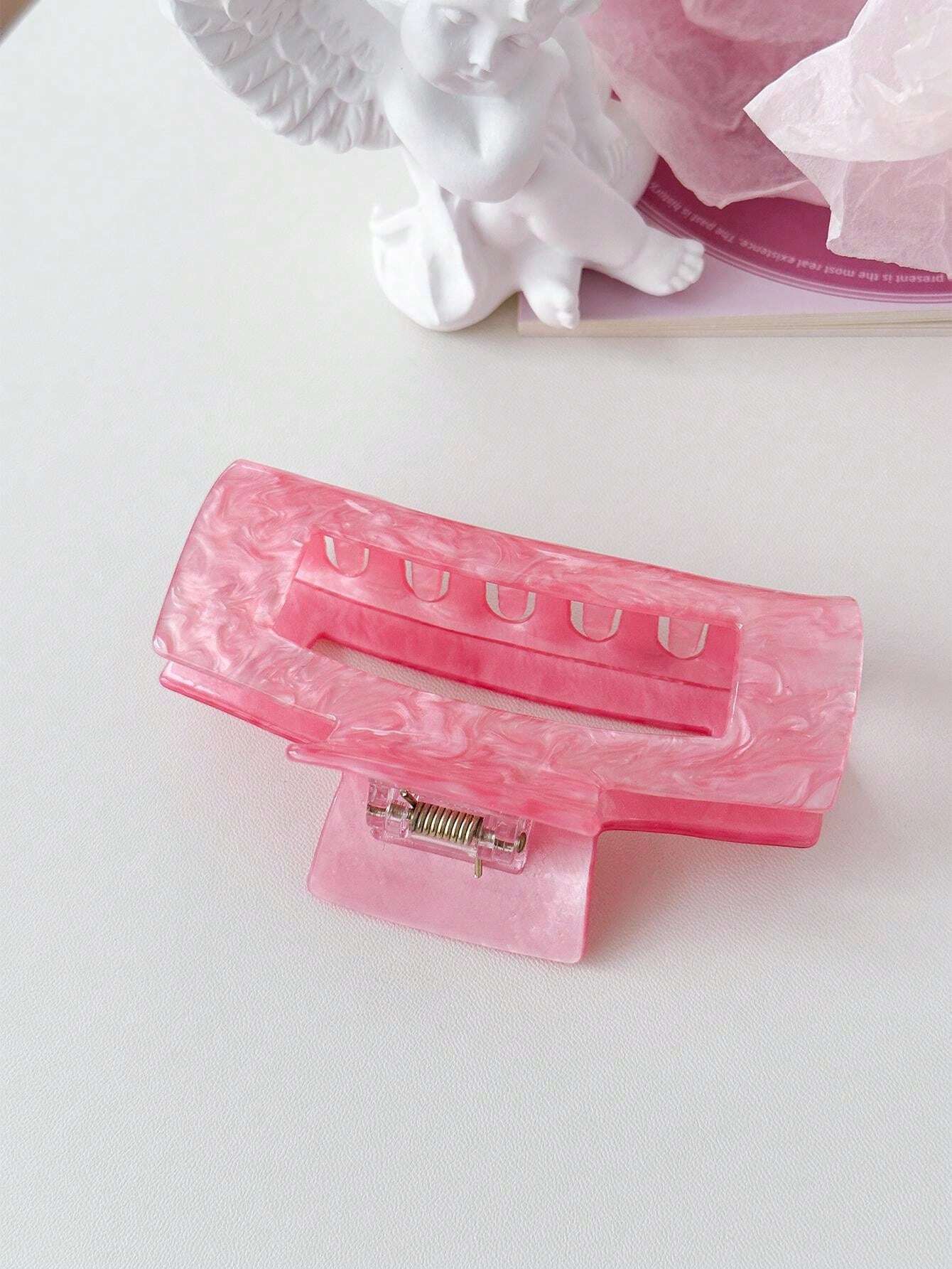 molletta per capelli con rosa in fimo - Donna - Accessori - di crea
