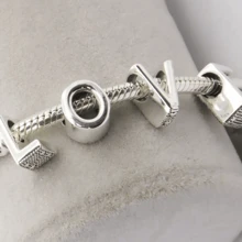 Dijes con letras DIY para pulseras y collares DIY