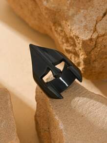 1pc Stainless Steel 18K Gold Plated Punk Mechanical Style Helmet Pattern Ring Men's Rings Summer Jewelry - Ring - View 10