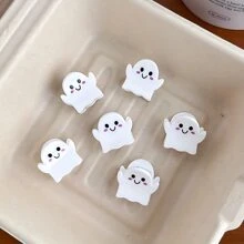 Erschreckend und süßer Geist Mini Haarclip ist die perfekte Wahl zum Haare Clippsen - Hergestellt aus Acrylmaterial - Geeignet für Mädchen ab 16 Jahren - Süßes und verspieltes Design - Perfekt um Spaß in deine Frisur zu bringen - 8er Set Herbst Winter Halloween Haarklammer Haarschmuck für Frauen für Urlaubsoutfits