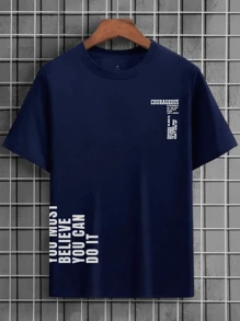 Courageous Men's T-Shirt 100% Cotton - Immediate Shipping - Màu xanh lam - Xem 1