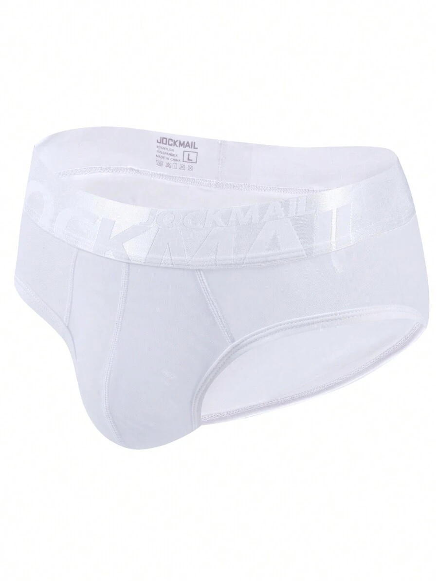 JOCKMAIL 1pc JOCKMAIL Men's Sexy Sheer Mesh Briefs Underwear