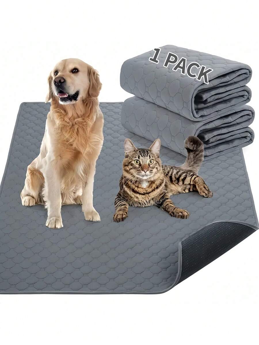 Washable & Reusable Pet Pee Pads 4Layer Waterproof & Absorbent Cat