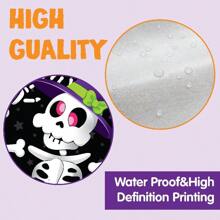 SYNCFUN 3D Design Cute Skeleton Family Door Cover 30" X 72" For Halloween Door, Window And Wall Cover Decoration - Nhiều màu - Xem 4