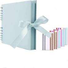 1pc 80 Pages Scrapbook Album, Handmade Kraft Paper Photo Album For Wedding & Anniversary, DIY Scrapbooking Accessories With Sticker Corners Gifts Birthday Graduation