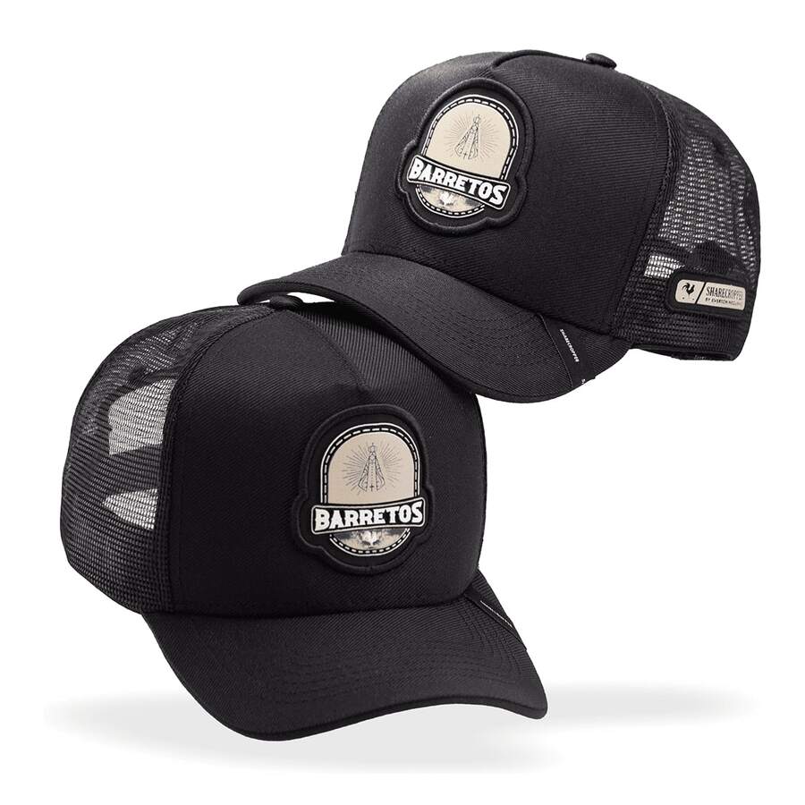 Country Trucker Line Cap Peacock Party Barretos Polyester - NS đen - Xem 1