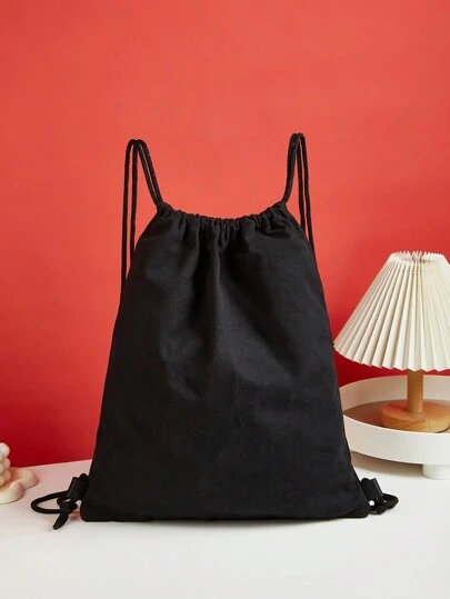 Fashion Women Drawstring Nylon Backpack For Daily Use, Fits Basketball & Football, School Supplies, School Backpack, School Bag, Backpack For School, School Tote Bag, School Bookbag, Back To School Bags, Large Capacity, Waterproof, Lightweight, Portable, Foldable, Classic Casual, Suitable For Teen Girls Women College Students, Perfect For Back To School, First Day Of School, Middle School, High School, Stadium, Sports ,University Bag