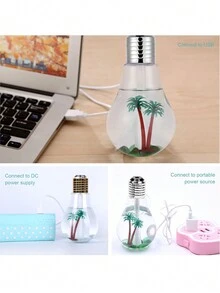 1 Pieza Difusor Aromaterapia Humificador Foco Palmera Usb Luz Led - Multicolor - Ver 7