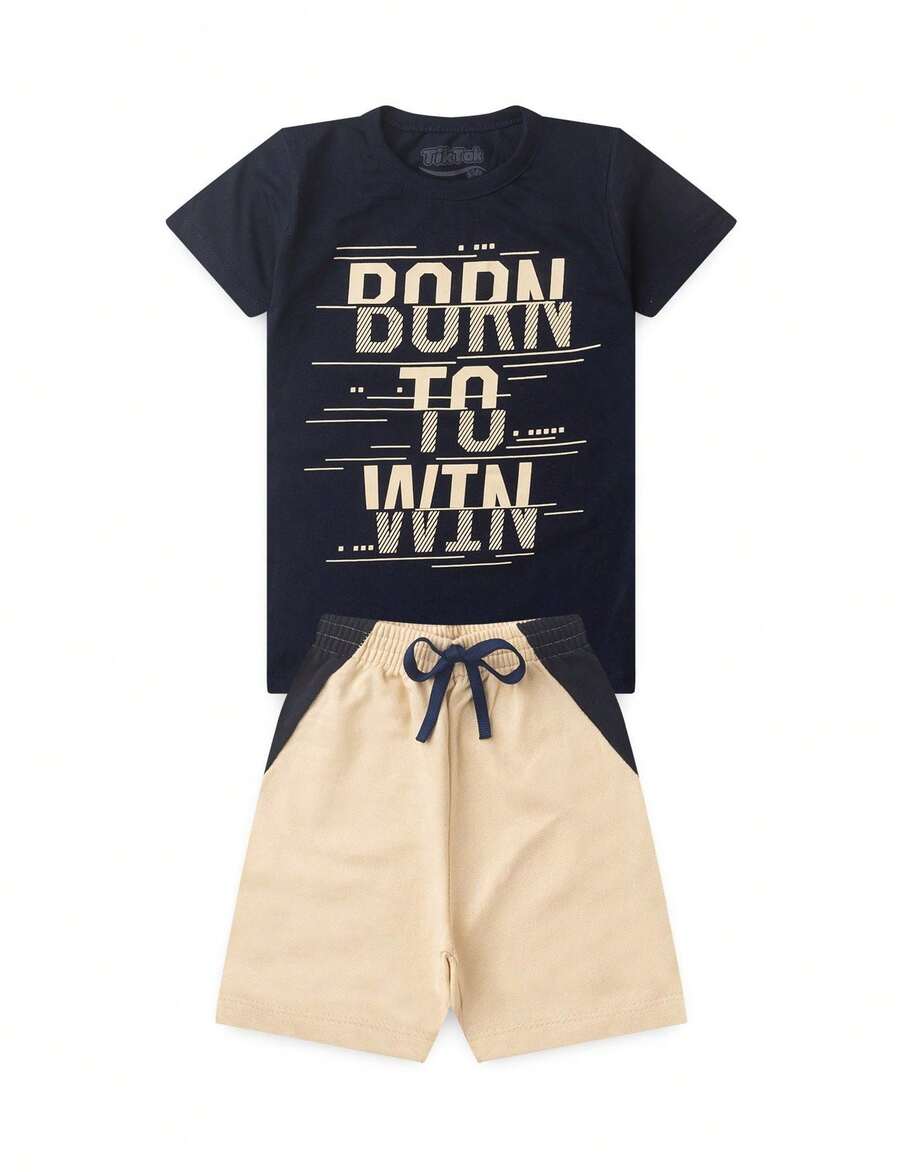 Boys Navy Blue Win Set - Màu xanh hải quân - Xem 1