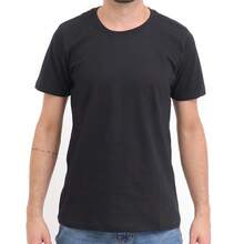 Unisex 100% Cotton T-Shirt Front And Back Print Streetwear ROUND NECK - màu đen - Xem 2