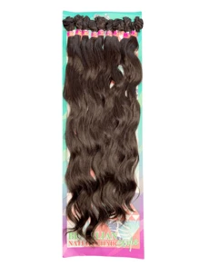 PACOTE CABELO BIO ORGÂNICO TECIDO ONDULADO EXTRA LONGO BRAZILIAN - YAN HAIR - Dark Brown - Visão 2