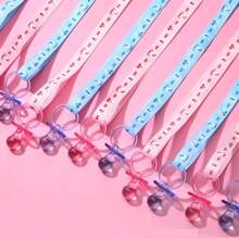 1/10 件亚克力奶嘴项链透明沐浴奶嘴项链可爱透明奶嘴派对礼物、性别揭示、散布装饰、项链游戏 - 彩色 - 查看 2