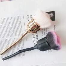1pc Rose Flower Design Makeup Powder Brush, Cosmetic Tool For Blush, Contour,Foundation Brush,Concealer Brush,Blush Brush,Contour Brush,Blush Brush,Bronzer Brush,Powder Brush,Foundation Brush,Blush Brush - Multicolor - View 10