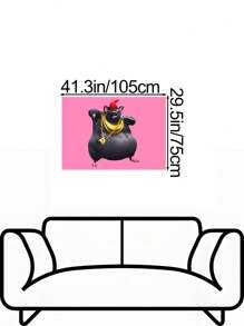 1pc Rock Music Fans' Energy Tapestry - Funny Decorative Backdrop Cloth For Dorm And Home - Polyethylene Fiber, High Definition Single-Sided Print - Perfect Wall Art For Living Room, Bedroom, And Student Space,Christmas