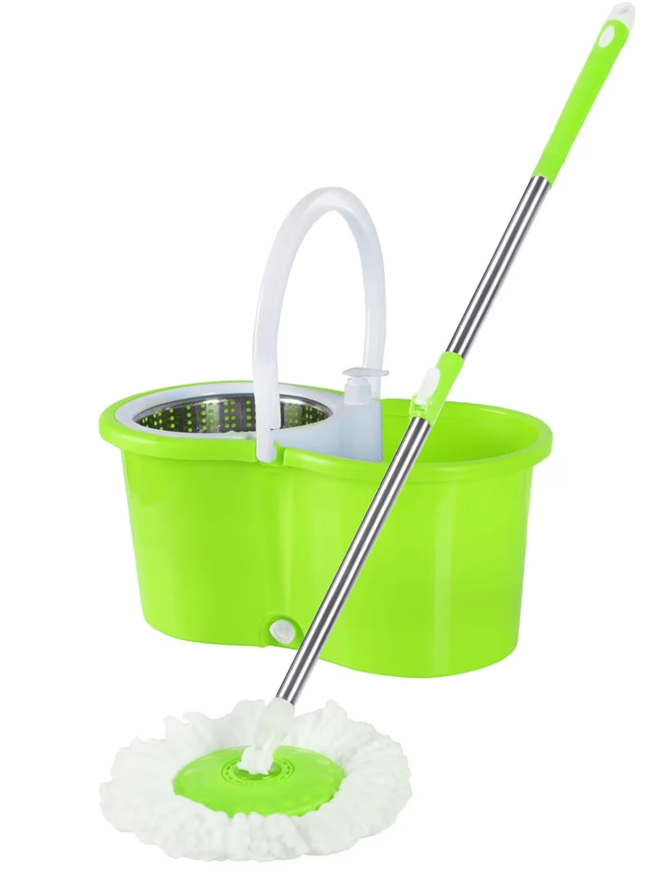 Set de Trapeador Giratorio 360° con Cubetae de Doble Función- Limpieza Eficiente y Sin Esfuerzo - Verde - Ver 1