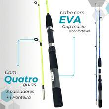 Complete Fishing Kit With Solid 2-Part Rod And Ultra Light Reel Plus Case With Accessories - Nhiều màu - Xem 5