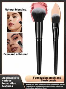 49件套化妆工具套装，包含30支化妆刷套装，柔软的化妆刷，眼影刷、眉刷，双用途化妆刷，适合日常面部妆容；3个化妆海绵套装，干湿两用，柔软的蛋形化妆海绵，可重复使用，是女性、妈妈、妻子、姐妹、少女、朋友的理想化妆工具；3个化妆三角粉扑。 - 黑色 - 查看 5