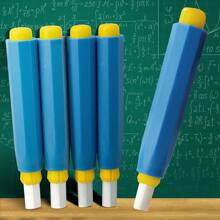 4支蓝色彩色粉笔专用按压式笔筒，老师专用粉笔不脏手 - 彩色 - 查看 9