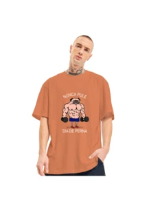 Gym Training T-Shirt Gym Maromba Oversized Mangão - 橘色 - 查看 1