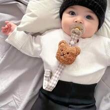 1 chiếc dây xích chống rơi núm vú giả hình gấu vải mới, dây xích chống rơi núm vú giả cầm tay, phụ kiện trêu chọc núm vú giả cho bé Quà tặng ngày lễ cho bé - Nhiều màu - Xem 9