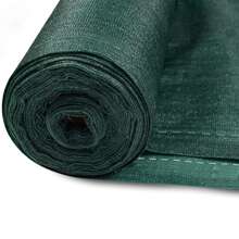 Froadp Pantalla de privacidad para valla, protección contra el viento 150 g/m² de HDPE, estabilizada a los rayos UV y resistente a la intemperie, para valla y balaustrada, balcón, terraza, red de sombra - Verde Oscuro - Ver 5