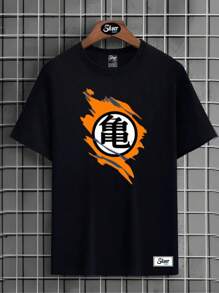 MASTER KAME SYMBOL T-Shirt Men's Personalized 100% Cotton T-Shirt Shirt Blouse Men's Anime Animation Drawing - màu đen - Xem 1